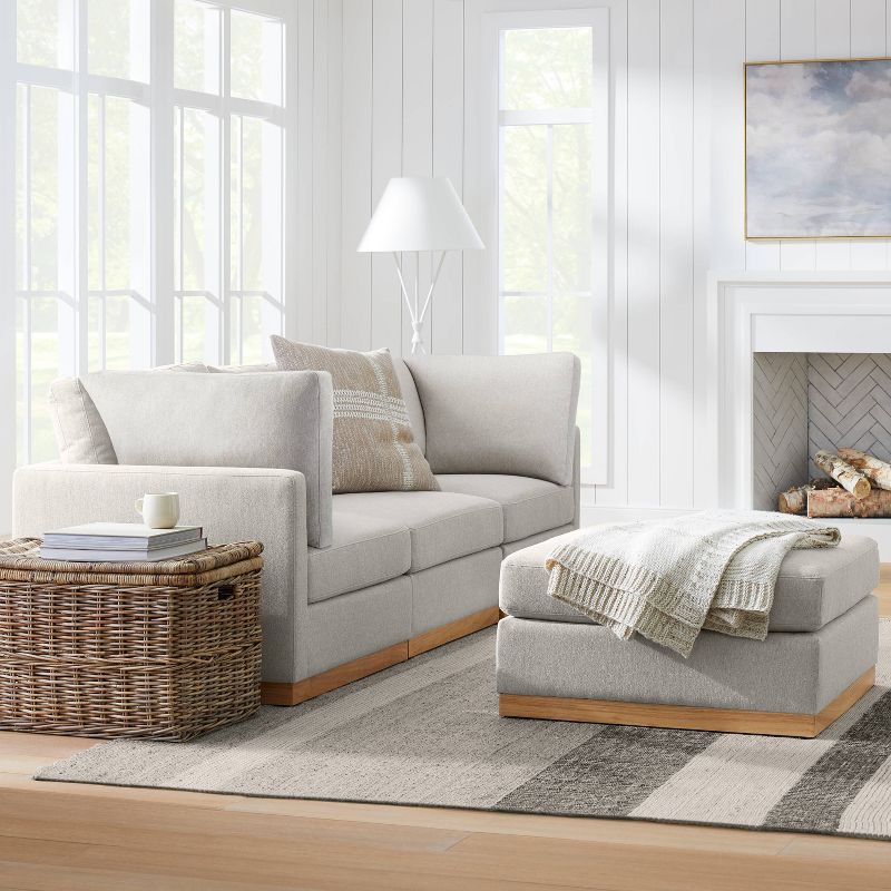 Woodland Hills Modular Sectional Chair Light Gray - Threshold&#8482; designed with Studio McGee, 2 of 10
