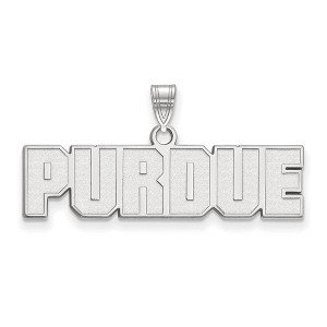 Black Bow Jewelry Sterling Silver Purdue Boilermakers NCAA Small Pendant - 1 of 3