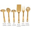 Darware Complete Serving Spoon & Utensil Set, 6pc; w Pasta Server, Fork, Spoon, Ladle, Etc - 3 of 4