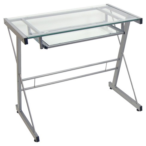 Target glass store top desk