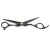 Unique Bargains Men Women Stainless Steel Straight Hair Scissors for Long Short Thick Hard Soft Hair Clippers Black 6.69" 1 Pc - 4 of 4