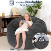 Giant Bean Bag Bed, Convertible Bean Bag Chair Bed from Beanbag to Floor Mattress, Foam Filled Large Couch Sofa Bed with Corduroy Cover - 4 of 4