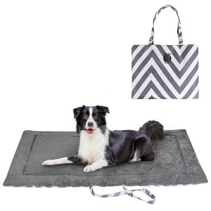 Catalonia Waterproof Dog Mat, Portable Reversible Pet Travel Mat, Pet Cushion Pad with Handle for Small Medium Dogs Cats, Indoor or Outdoor - 1 of 4
