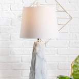 20.5" Owen Resin Table Lamp (Includes LED Light Bulb) White - JONATHAN Y