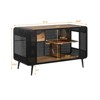 Cat Villa Indoor 55"Cat Litter Box Furniture Cat Cages Indoor Tempered  with Glass Doors,Metal Frame and Spacious Open Space for Living Room,Hallway - 2 of 4