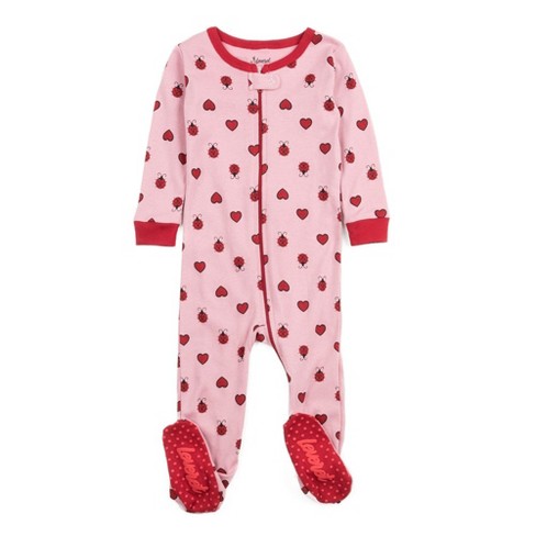 Leveret Footed Cotton Pajamas Ladybug W heart 12 18 Month Target