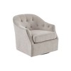 CAVINAS Polyester Accent Chair with High Button Tufted Wing Back and Birch Legs,Upholstered Living Room Chairs,Reading Chairs for Living Room - 2 of 4