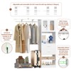 Aheaplus 20"-60" Closet System with Visualize Cabinet Door and Wooden Drawers - 3 of 4