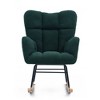 Lyngins Modern Indoor Armchair Rocking Chair without/with Adjustable Footrest,Small Accent Chair for Bedroom,Living Room - 4 of 4