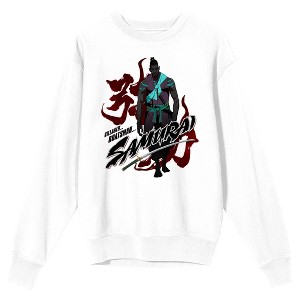 Yasuke Villager Boatsman Samurai Men's White Long Sleeve Sweatshirt - 1 of 2