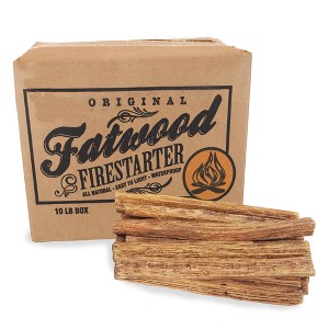Nature Spring 10 lb. Box of Fatwood Fire Starter Kindling - 1 of 4
