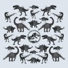 Mens Jurassic World Ink Dino Pattern T Shirt - 2 of 4