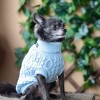 Parisian Pet 'Cable Knit Sweater' - Warm & Stylish Pet Sweater in Powder Blue for Dogs & Cats - image 3 of 4