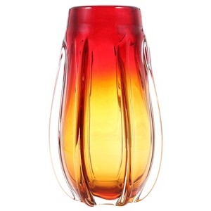 Luxury Lane Hand Blown Laine Art Glass Vase - 1 of 4