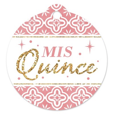Big Dot of Happiness Mis Quince Anos - Quinceanera Sweet 15 Birthday Party Favor Gift Tags (Set of 20)