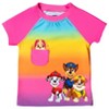 PAW Patrol Marshall Rubble Chase Toddler Girls One-Piece Swimsuit Rash Guard Knotted Tankini Top Bikini Bottom and Skort 5 Piece Set Blue / Multicolor / Pink 2T - 2 of 4