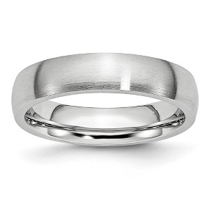 Black Bow Jewelry 5mm Cobalt Satin Domed Standard Fit Band - 1 of 4