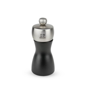 Peugeot | Fidji Salt Mill, Wood/Stainless, Black, 12 cm - 5 in - 1 of 2