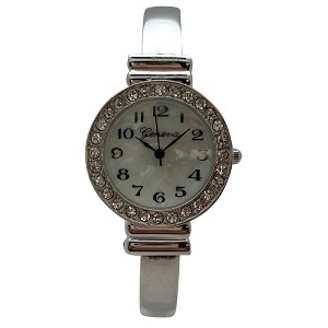 Olivia Pratt New Style Rhinestone Bezel Bangle Women Watch - 1 of 3