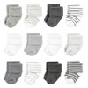 Hudson Baby Cotton Rich Baby Terry Socks 24-Pack, Gray Stripe - image 2 of 3