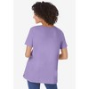 Woman Within Women's Plus Size Perfect Short-Sleeve Keyhole Tee - 3 of 4