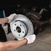 VEVOR Front and Rear Brake Kit Compatible with 2007-2017 Jeep Wrangler, Drilled and Slotted Brake Rotors Ceramic Brake Pads Replacement - 2 of 4
