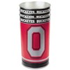 NCAA Ohio State Buckeyes Waste Basket: Indoor Tin Trash Can, Open Top Design - 3 of 3