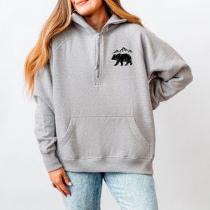 Simply Sage Market Vintage Grand Teton National Park Quarter Zip Fleece - 1 of 4