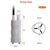 Newage"12V Submersible Water Pump 1000L/H Flow, 16.4ft Lift for Garden Sprinklers, Lawn Shower, Vehicles"Grey - 4 of 4