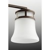 Progress Lighting Cascadia 1-Light Bath Vanity, Polished Chrome, Etched Glass Shade - 3 of 4