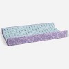 Bacati - Isabella Paisley Aqua/Lilac/Purple Floret Changing Pad Cover - 3 of 4
