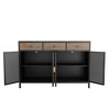 ORRD 48" Modern 4-Door Sideboard with 3 Drawers, Freestanding Storage Cabinet for Living Room, Office, Bedroom - 4 of 4
