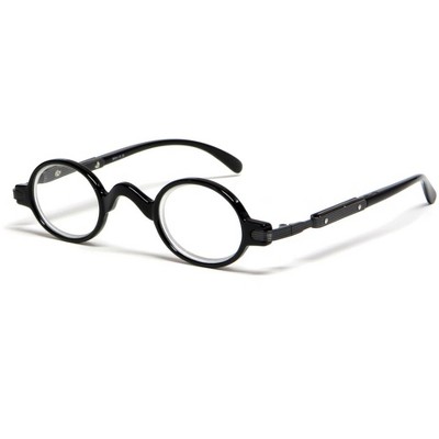 Calabria R314 Unisex Vintage Professor Oval Reading Glasses Incredibly Lightweight and Comfortable 3-PACK VARIETY (Black, Olive, and Red) +1.00