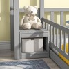 MAYEERTY Twin House Shape Headboard Floor Bed with Guardrails Gray - 3 of 4