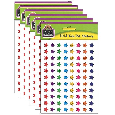 Teacher Created Resources Gold Foil Star Stickers Valu-Pak, 686 per Pack, 6 Packs