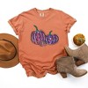 Simply Sage Market Women's Colorful Pumpkins Short Sleeve Garment Dyed Tee - 3 of 4