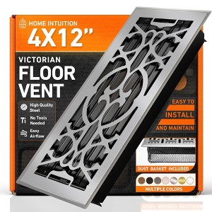 Victorian Floor Register Vent with Mesh Cover Trap - 1 of 4