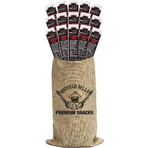 Buffalo Bills 15-Piece Hot Venison Jerky Burlap Gift Wine Bags (15 Hot Venison Jerky Strips) - 1 of 4