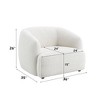 Fabric Armless Chair with Full Foam, Wooden Inner Frame and Tight Cushion Support for Living Room - 3 of 4