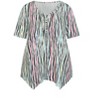 Avenue Women's Plus Size Sharkbite Print Top - 4 of 4