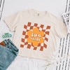 Simply Sage Market Women's Sun Shine Checkered Short Sleeve Relaxed Fit Cropped Tee - 3 of 3