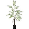 Artificial palm tree with natural trunk and realistic leaves, perfect for decorating living rooms, bedrooms, and office corners. - 2 of 4