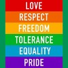 Adult Design By Humans Pride Rights Motto By PINHEAD66 T-Shirt - 2 of 2