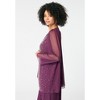 Roaman's Women's Plus Size Mesh Overlay Cardigan And Tank Set. - 4 of 4