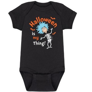 Boys' - Dr. Seuss - Halloween Is My Thing Baby One Piece - 1 of 4