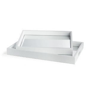 Plum & Post Malibu Mirrored Trays, Set Of 2 - 1 of 3
