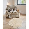 Marilyn Collection Seashell Shape Bath Rug – 100% Cotton, Ultra Plush 2200 GSM, Machine Washable Reversible Bathroom Mat – 25" x 28" Shell - 4 of 4