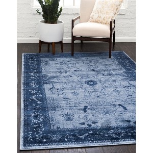 Unique Loom    La Jolla Floral Area Rug - 1 of 4