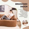 Modular Sleeper Sectional Sofa,Luxurious 4-Seater with Wood Grain Chenille Fabric for Living Room - The Pop Home - 3 of 4
