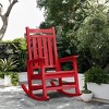 Hyleory HDPE Modern Resin Outdoor Rocking Chair, Patio Adirondack Chair for All Seasons - 2 of 4